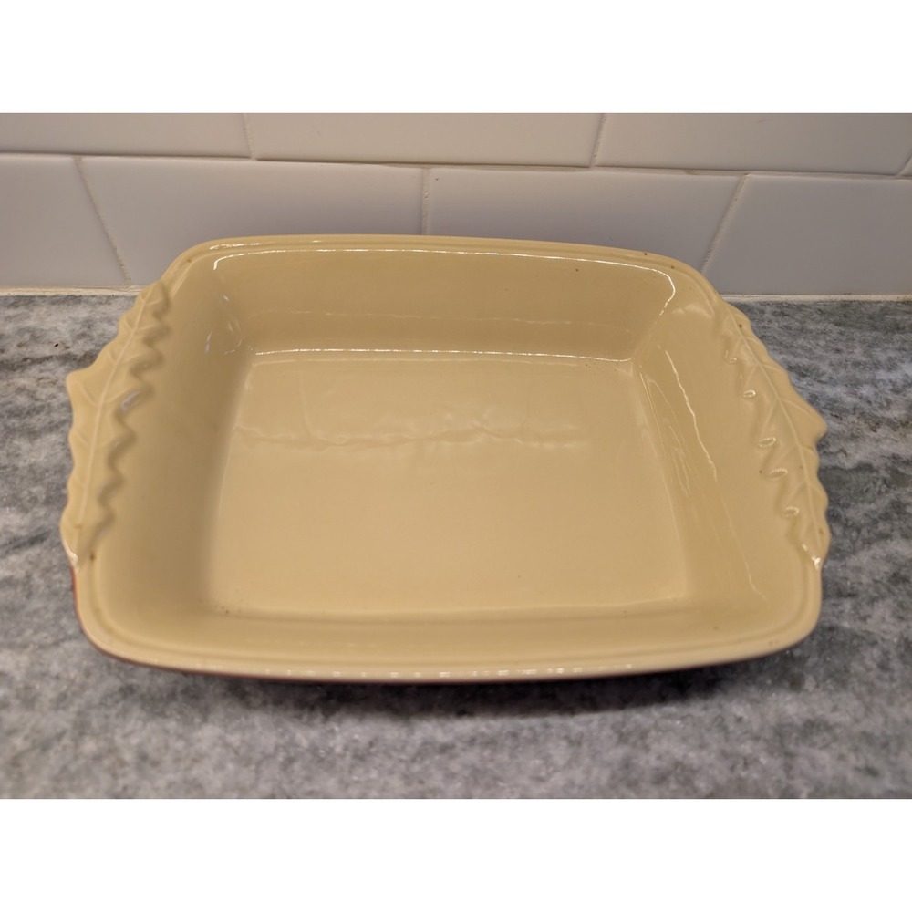 Nantucket Oven Dish,‎ Red Leaf Designed Handles